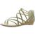 color Bronze Snake, CARLOS by Carlos Santana | Carlos by Carlos Santana Amara Women's Leather Strappy Casual Open Toe Sandals