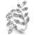 颜色: Silver, INC International | Crystal Leaf Wrap Ring, Created for Macy's