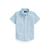 商品Ralph Lauren | Cotton Oxford Short Sleeve Shirt (Little Kids)颜色Blue