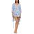 color Blue, Flora Nikrooz | Adalynn Wrap Robe, Cami & Shorts Travel Pajama Set