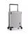 颜色: Silver, M&A Luggage | M&A 20" TSA-Lock Wide Trolley Rolling Carry-On