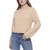 商品Calvin Klein | Women's Solid Long Sleeve Mock Neck Sweater颜色Wheat