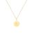 颜色: letter x, Savvy Cie Jewels | 18K GOLD VERMEIL OVER STERLING SILVER ROUND INITIAL PENDANT W/ CHAIN