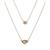 颜色: Golden, DKNY | Gold-Tone Crystal Layered Pendant Necklace, 16" + 3" extender