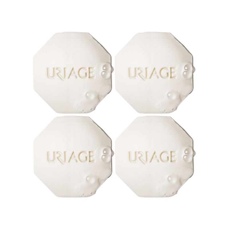 颜色: 100g 4块装, Uriage | Uriage依泉 滋养保湿皂100g 温和清洁