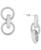 颜色: Sterling Silver, Macy's | Cubic Zirconia Triple Hoop Stud Earrings in Sterling Silver or 14k Gold over Sterling Silver