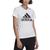 商品Adidas | Women's Essentials Logo Cotton T-Shirt, XS-颜色White/black