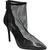 color Black/Rhinestone, Charles David | Charles by Charles David Pursue Women's Mesh Embellished Stiletto Booties