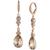 商品Givenchy | Silver-Tone Crystal Double Drop Earrings颜色Rose Gold