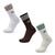 颜色: White-Shadow Brown-Wonder White, Adidas | adidas Solid Crew 3 Pack - Unisex Socks