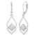 颜色: opal, MAXCOLOR | Sterling Silver Genuine or Created 5mm Gemstone Dangle Leverback Earrings