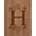 颜色: LETTER H, Picnic Time | Monogram Artisan Acacia Wood Serving Plank