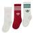 颜色: Collegiate Burgundy-Off White, Adidas | adidas Kids Mid Ankle 3 Pack - Unisex Socks