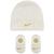 NIKE | Baby Boys or Girls Cable Knit Hat and Booties, 2 Piece Set, 颜色Sail