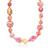 Ross-Simons | Ross-Simons Italian Pink and Gold Murano Glass Bead Necklace in 18kt Gold Over Sterling, 颜色20 in