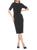 ALEXIA ADMOR | Harper Elbow Sleeve Sheath Dress, 颜色BLACK