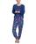 颜色: Blu/dogs, Hanes | Women's Animal-Print 2-Pc. Lounge & Pajama Set