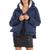 颜色: Navy, Avec Les Filles | Avec Les Filles Quilted Oversized Puffer Coat with Faux Fur Lined Hood