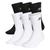 商品第2个颜色BH6437-WBK/Black/White, Adidas | adidas Originals Trefoil Casual Cushioned Crew Socks (6-Pack)