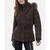 商品第3个颜色Chocolate, Michael Kors | Women's Belted Faux-Fur-Trim Hooded Puffer Coat