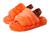 商品UGG | 儿童款豹纹羊毛皮拖鞋 (小童/大童)颜色Hazard Orange