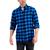 商品Club Room | Men's Regular-Fit Plaid Flannel Shirt, Created for Macy's颜色Med Sapphire Combo