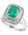 颜色: Emerald/White Gold, Effy | Brasilica by EFFY® Emerald (1-3/8 ct. t.w.) and Diamond (1/2 ct. t.w.) Ring in 14k Yellow Gold or 14k White Gold (Also in Sapphire)