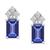 商品第3个颜色Tanzanite, Macy's | Ruby (1-3/8 ct. t.w.) & Diamond (1/8 ct. t.w.) Crown Stud Earrings in 14k White Gold (Also in Emerald & Tanzanite)