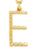 Sterling Forever | 14K Goldplated Initial Pendant Necklace, 颜色LETTER E