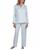 颜色: Aqua, Miss Elaine | Women's 2-Pc. Notched-Collar Pajamas Set