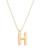 颜色: H, Bloomingdale's | Helium Initial Pendant Necklace in 14K Gold, 16"-18"