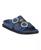 颜色: Denim, GC Shoes | Women's Jordyn Double Band Embellished Slide Footbed Sandals