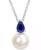 颜色: September/Blue Sapphire, Macy's | Cultured Freshwater Pearl (8-1/2mm) Birthstone 18" Pendant Necklace  in 14k Gold-plated Sterling Silver,18k Rose Gold-plated Sterling Silver or Sterling Silver