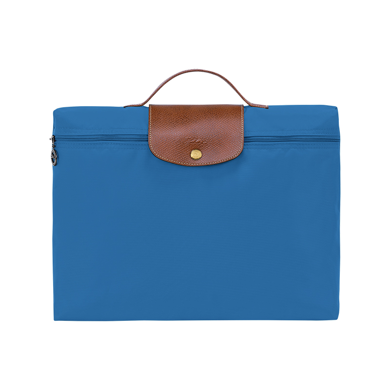 颜色: 蓝色, Longchamp | 珑骧 LE PLIAGE男士小号再生帆布公文包（3色可选）
