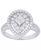 颜色: Silver Plated, Macy's | Cubic Zirconia Pear Halo Ring in Fine Gold Plate or Fine Silver Plate