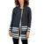 商品Charter Club | Women's Cotton Striped Shawl-Neck Cardigan Sweater颜色Slate Heather Combo