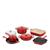 商品第1个颜色Red, Le Creuset | 10 Pc Enameled Cast Iron Cookware Set