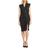 color Black, VERONICA BEARD | Asymmetric Ruched Shirt Dress