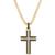 商品Esquire Men's Jewelry | Diamond Religious Cross 22" Pendant Necklace (1/6 ct. t.w.), Created for Macy's颜色Gold-Tone