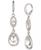 颜色: Rhodium, Givenchy | Pavé Crystal Orb Double Drop Earrings