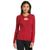 商品Calvin Klein | Women's Ribbed Keyhole Sweater颜色Cranberry