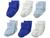 商品第1个颜色Blue/White/Royal, Jefferies Socks | Baby Boys' Newborn Turn Cuff Bootie 6 Pair Pack