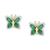 商品第1个颜色Emerald, Macy's | Sapphire (1-1/2 ct. t.w.) & Diamond (1/6 ct. t.w.) Butterfly Stud Earrings in 14k Gold (Also in Emerald & Ruby)