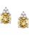 颜色: Citrine with 14k White Gold, Macy's | Gemstone & Diamond Accent Stud Earrings