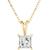 商品第3个颜色Yellow Gold, TruMiracle | Diamond Princess 18" Pendant Necklace (1/2 ct. t.w.) in 14k White, Yellow, or Rose Gold
