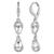 商品Givenchy | Rose Gold and Silk Crystal Drop Earring颜色Silver