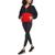 Tommy Hilfiger | Tommy Hilfiger Sport Womens Fleece Pullover Athletic Jacket, 颜色Black/Red