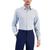 商品Alfani | Men's Regular Fit 2-Way Stretch Stain Resistant Honeycomb Dress Shirt, Created for Macy's颜色Blue White