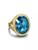 颜色: HAMPTON BLUE TOPAZ, David Yurman | Albion Oval Ring in 18K Yellow Gold