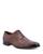 color Brown, Santoni | Men's Darian Cap Toe Dress Shoes